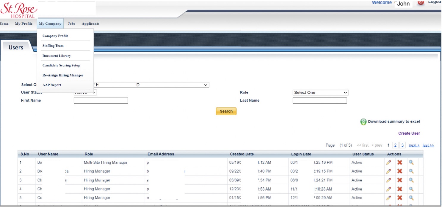 screenshot of Smart Hires